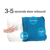 Self Inflating Camping Pillow with Ergonomic 4D Support - Blue Kings Warehouse 