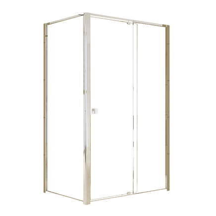 Semi Frameless Shower Screen (114~122)x 195cm & (98~101)x195cm Side AS/NZS Glass Kings Warehouse