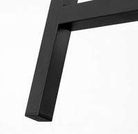 Set of 2 Table Benches Industrial Style Durable Metal Frame 108 x 32.5 x 50 cm Rustic Brown Kings Warehouse