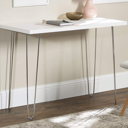 Set of 4 Chrome Retro Hairpin Table Legs 12mm Steel Bench Desk - 71cm Kings Warehouse