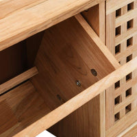 Shoe Storage Bench 94x20x38 cm Solid Walnut Wood Kings Warehouse 