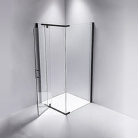 Shower Screen 1000x1000x1900mm Framed Safety Glass Pivot Door By Della Francesca Kings Warehouse