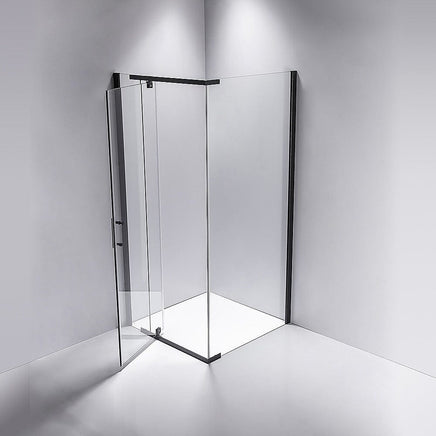Shower Screen 1000x1000x1900mm Framed Safety Glass Pivot Door By Della Francesca Kings Warehouse