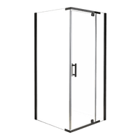 Shower Screen 1000x1000x1900mm Framed Safety Glass Pivot Door By Della Francesca Kings Warehouse