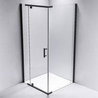 Shower Screen 1000x700x1900mm Framed Safety Glass Pivot Door By Della Francesca Kings Warehouse