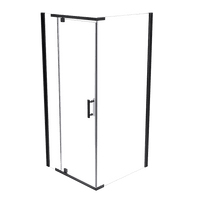 Shower Screen 1000x700x1900mm Framed Safety Glass Pivot Door By Della Francesca Kings Warehouse