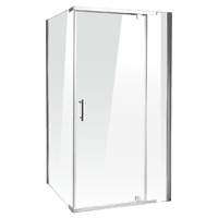 Shower Screen 1200x800x1900mm Framed Safety Glass Pivot Door By Della Francesca Kings Warehouse