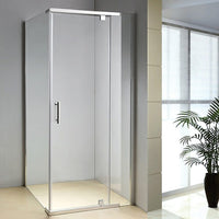 Shower Screen 900x800x1900mm Framed Safety Glass Pivot Door By Della Francesca Kings Warehouse