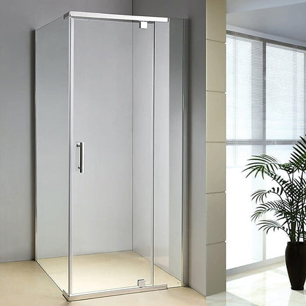 Shower Screen 900x800x1900mm Framed Safety Glass Pivot Door By Della Francesca Kings Warehouse