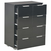 Sideboard High Gloss Black 60x35x76 cm Kings Warehouse 