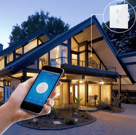 Smart WIFI Switch for Lights LED Touch Panel 1 Gang Kings Warehouse