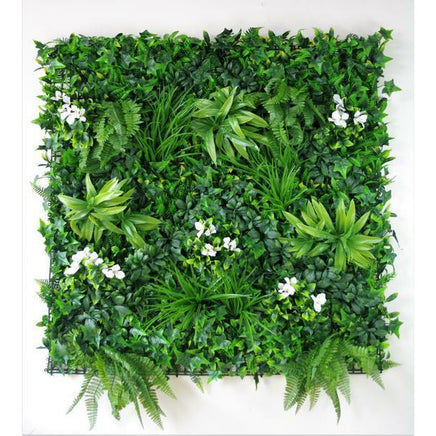 Snowy White Vertical Garden / Green Wall UV Resistant 100cm x 100cm Kings Warehouse