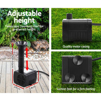 Solar Powered Pond Pump Submersible Fountains Ouotdoor Pool Garden Pumps 4 FT Home & Garden > Garden Tools Kings Warehouse