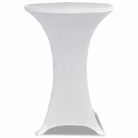 Standing Table Cover 60 cm White Stretch 2 pcs Kings Warehouse 