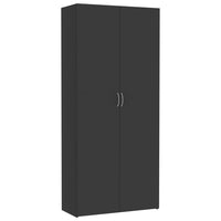 Storage Cabinet Grey 80x35.5x180 cm