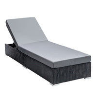 Sun Lounge Outdoor Furniture Day Bed Wicker Rattan Garden Sofa KingsWarehouse