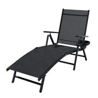 Sun Lounge Outdoor Lounger Recliner Chair Foldable Patio Furniture Kings Warehouse