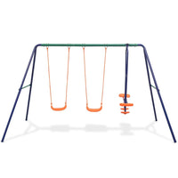 Swing Set with 4 Seats Orange Kings Warehouse