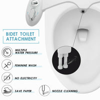 Toilet Bidet Seat Spray Hygiene Water Wash Clean Sanitation Bathroom Attachment Kings Warehouse