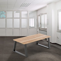 Trapezium-Shaped Table Bench Desk Legs Retro Industrial Design Fully Welded - Black Kings Warehouse 