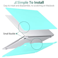 Turquoise MacBook Pro 13 Inch Case 2016-2023 M1 M2 A2338 A2289 A2251 A2159 Hard Shell Case Keyboard Cover Kings Warehouse