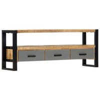 TV Cabinet 130x30x50 cm Solid Mango Wood