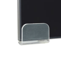 TV Stand/Monitor Riser Glass Black 110x30x13 cm Kings Warehouse 