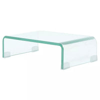 TV Stand/Monitor Riser Glass Clear 40x25x11 cm Kings Warehouse Default Title 