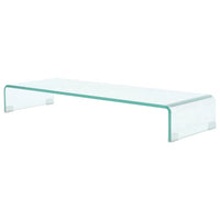 TV Stand/Monitor Riser Glass Clear 90x30x13 cm Kings Warehouse Default Title 