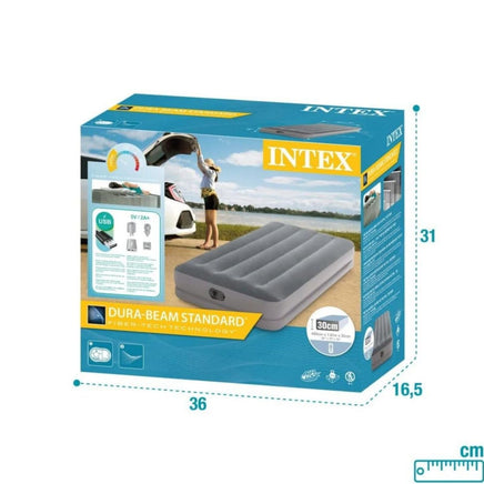 Twin Dura-Beam Prestige Air Bed Built-In USB Electric Pump for Easy Inflation and Deflation Kings Warehouse