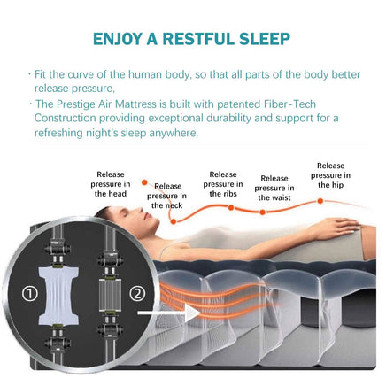 Twin Dura-Beam Prestige Air Bed Built-In USB Electric Pump for Easy Inflation and Deflation Kings Warehouse
