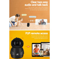 UL-TECH 1080P Wireless IP Camera CCTV Security System Baby Monitor Black Audio & Video > CCTV Kings Warehouse 