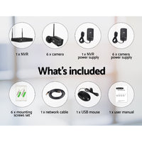 UL-TECH 3MP 8CH NVR Wireless 6 Security Cameras Set Security Supplies Kings Warehouse