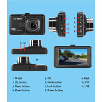 UL-TECH Dash Camera 1080P HD Cam Car Recorder DVR Video Vehicle Carmera 32GB Audio Kings Warehouse 