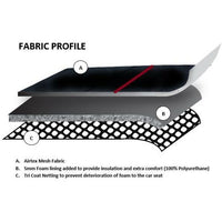 Universal 60/25 Airbag Front Seat Cover Nobody Rides For Free - Red Kings Warehouse