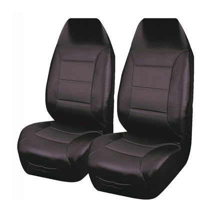 UNIVERSAL FRONT SEAT COVERS SIZE 60/25 BLACK EL TORO SERIES II Kings Warehouse