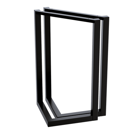 V Shaped Table Bench Desk Legs Retro Industrial Design Fully Welded - Black Kings Warehouse