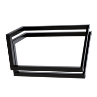 V Shaped Table Bench Desk Legs Retro Industrial Design Fully Welded - Black Kings Warehouse