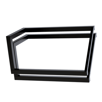 V Shaped Table Bench Desk Legs Retro Industrial Design Fully Welded - Black Kings Warehouse