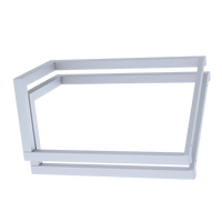 V Shaped Table Bench Desk Legs Retro Industrial Design Fully Welded - White dining Kings Warehouse