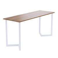 V Shaped Table Bench Desk Legs Retro Industrial Design Fully Welded - White dining Kings Warehouse