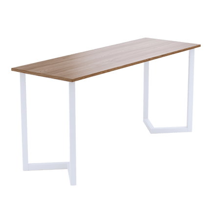 V Shaped Table Bench Desk Legs Retro Industrial Design Fully Welded - White dining Kings Warehouse