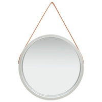 Wall Mirror with Strap 60 cm Silver Kings Warehouse 
