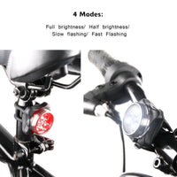 Waterproof Bicycle Bike Lights Front Rear Tail Light Lamp USB Rechargeable IPX4 Kings Warehouse