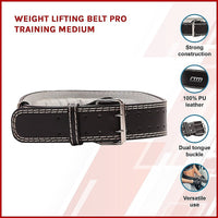 Weight Lifting Belt Pro Training Medium Kings Warehouse