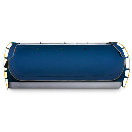 Weisshorn Double Swag Camping Swags Canvas Free Standing Dome Tent Dark Blue Kings Warehouse