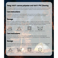 Weisshorn Double Swag Camping Swags Canvas Free Standing Dome Tent Dark Blue Kings Warehouse