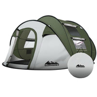 Weisshorn Instant Up Camping Tent 4-5 Person Pop up Tents Family Hiking Beach Dome Outdoor Kings Warehouse