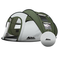 Weisshorn Instant Up Camping Tent 4-5 Person Pop up Tents Family Hiking Beach Dome Outdoor Kings Warehouse 