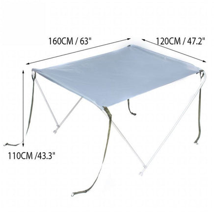 White Boat Foldable Anti-UV Tent Sunshade Awning Bimini Top Canopy Cover Kings Warehouse